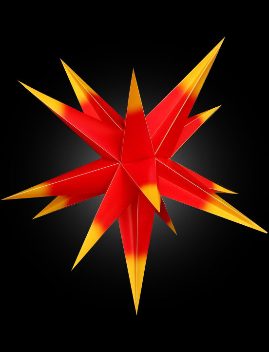 3d kerstster om in bomen te hangen - 45 cm multi -kleuren