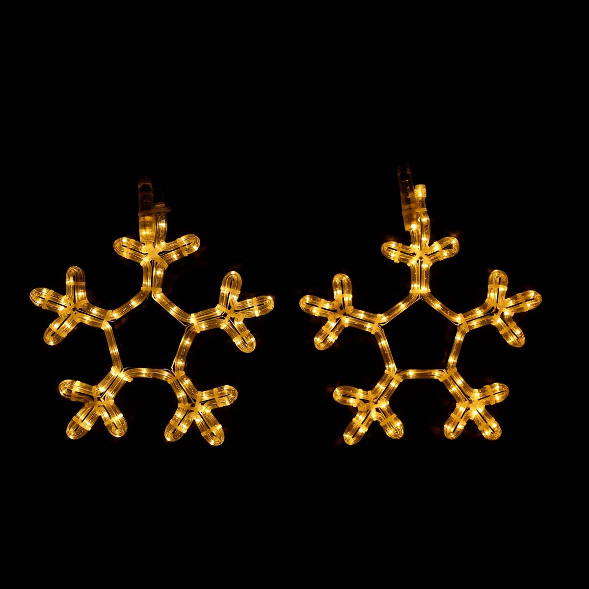 2-pack sneeuwvlok LED-figuur kerstverlichting