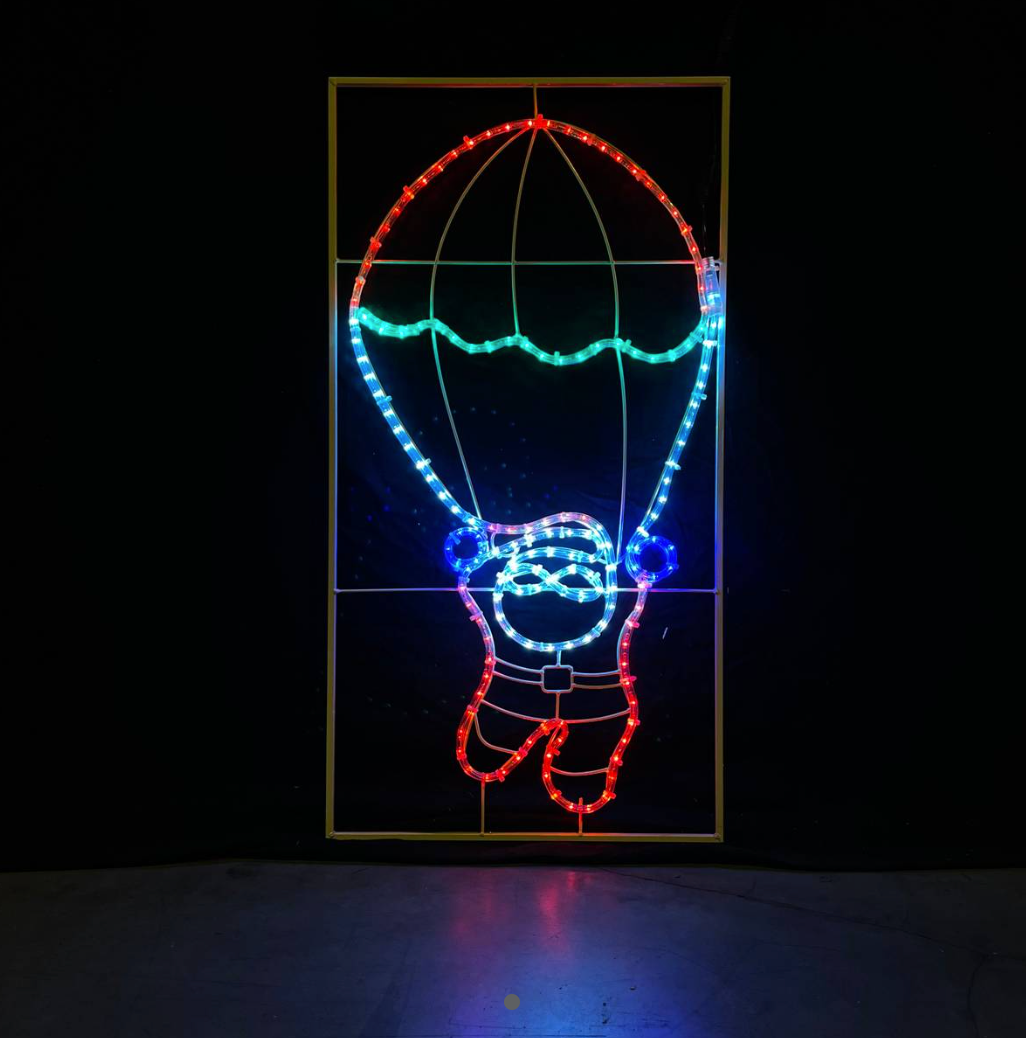 Kerstman lichtsnoer, 110 cm, 125 leds, kerstlichtketting met kerstman Kerstman lichtsnoer, 110 cm, 125 leds, kerstlichtketting met kerstman