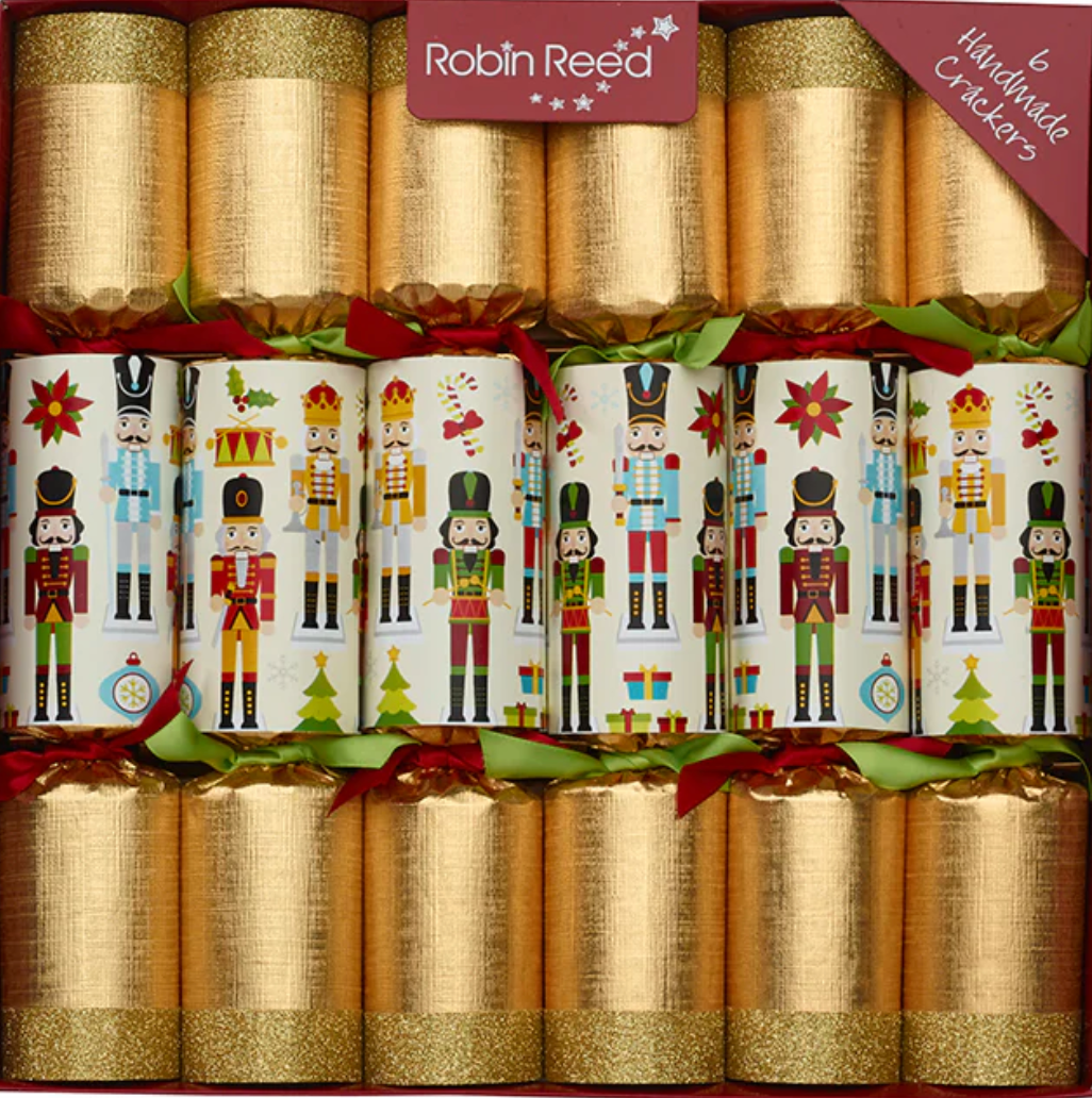 Nutcracker Christmas Crackers - Traditional design from Robin Reed - Santa's Light Shop