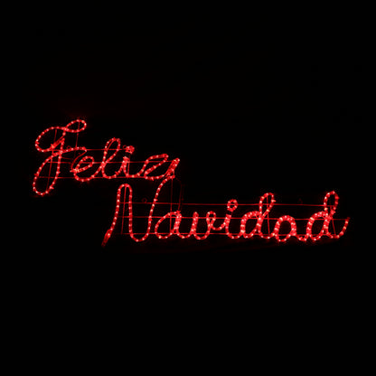 Feliz Navidad LED-bord - 44x183cm