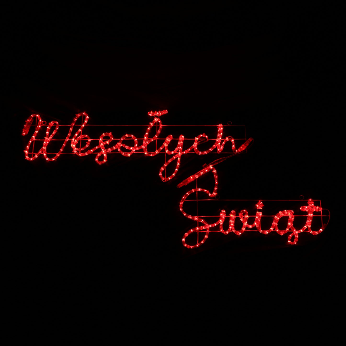 LED-bord Wesołych Świąt - 44x173cm - buiten kerstverlichting