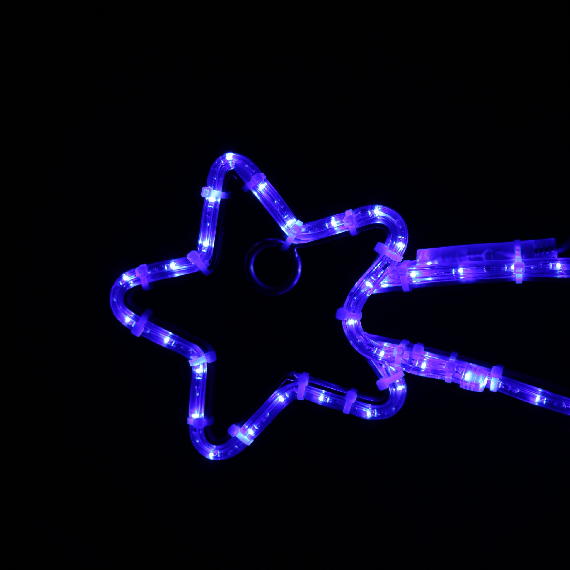 shooting star LED motif blue