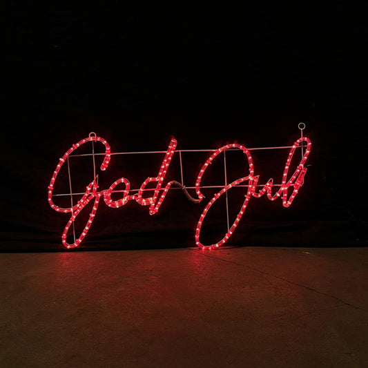 God Jul - LED-bord veranderende kleuren - 115x55cm