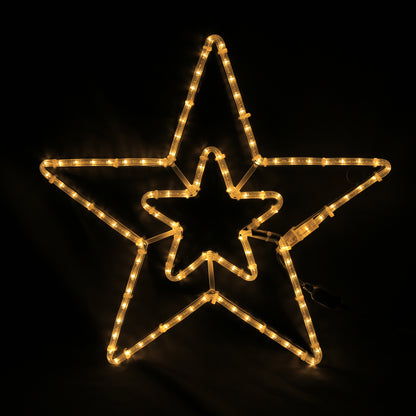 2 Sterren Kerstverlichting 57x55 - Buiten LED