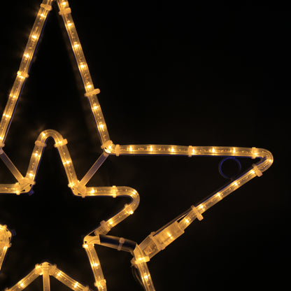2 Sterren Kerstverlichting 57x55 - Buiten LED