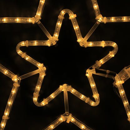 2 Sterren Kerstverlichting 57x55 - Buiten LED